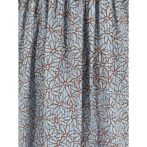 Madewell Floral Half Sleeve Midi Dress in Blue and Brown – Size Small NWOT - Picture 6 of 8